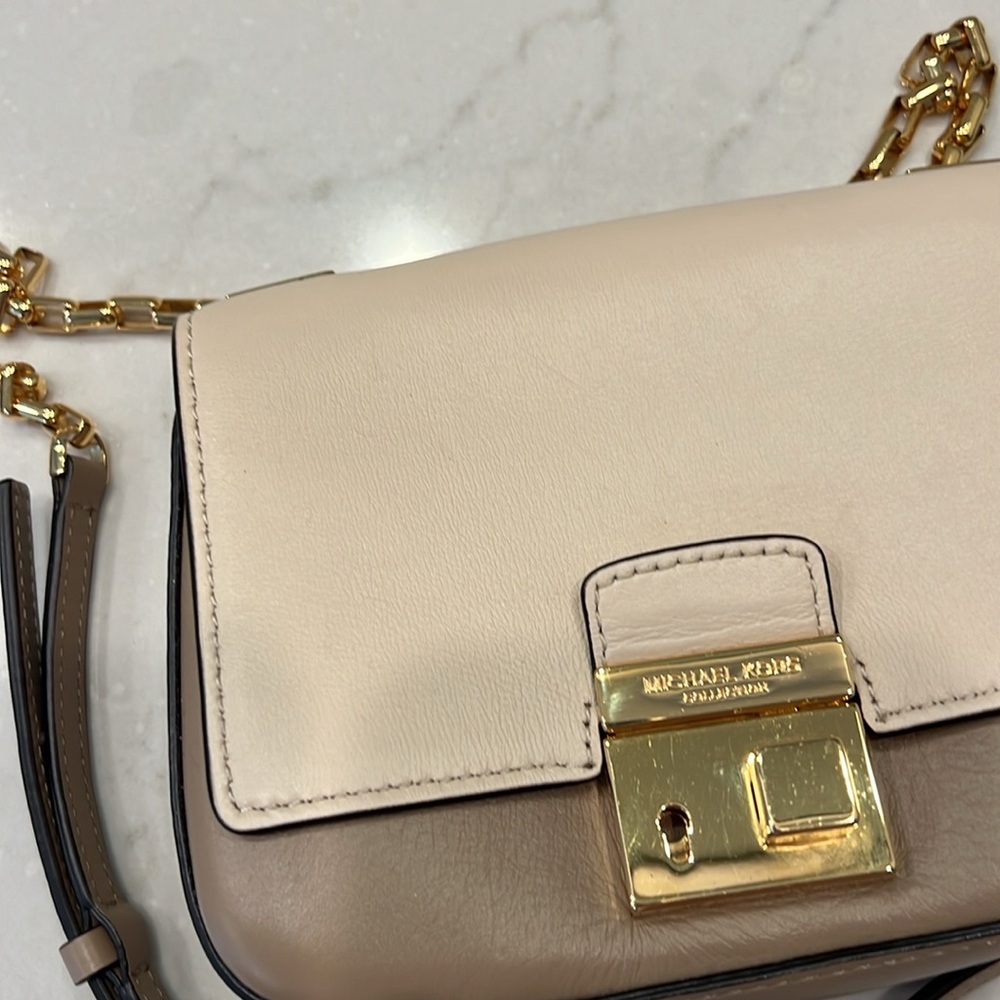 Michael Kors mini neutrals crossbody bag - gently loved